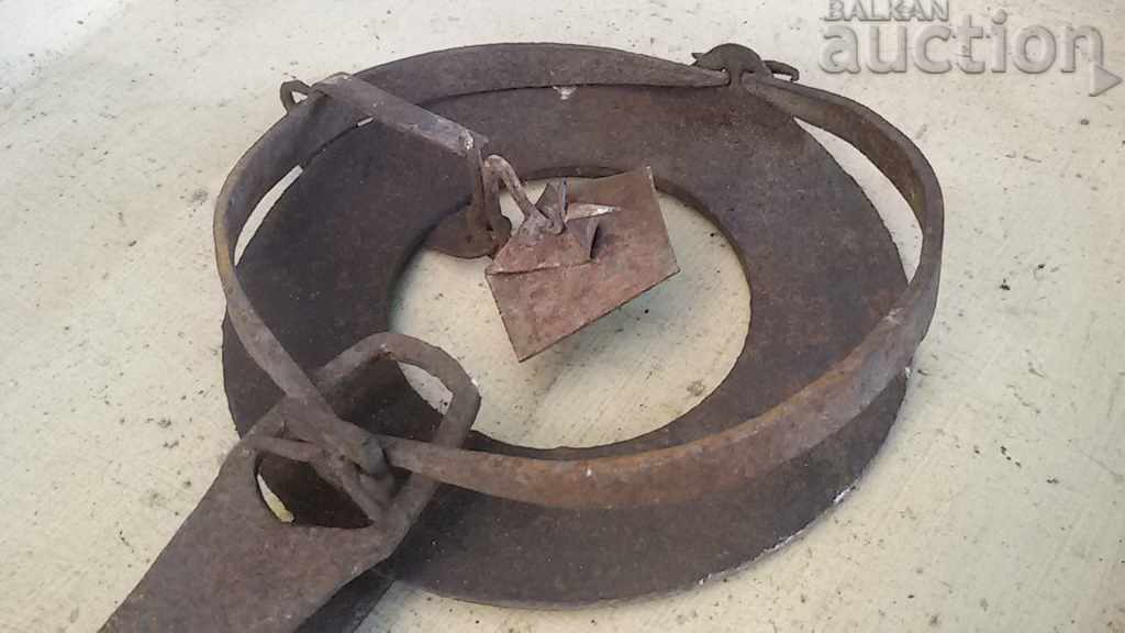 Delivery of old forged trap for beaded golden ferrets WORKING Delivery of old forged trap for beaded golden ferrets WORKING