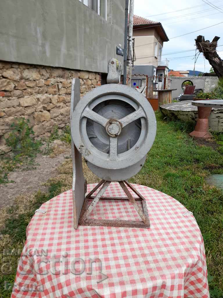 Old hand-held military siren for air attack, announcement