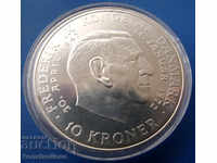 Δανία 10 Crony 1972 PROOF UNC Σπάνιο ασήμι