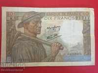 French 10 Francs 9.9.1943 Ref 1711