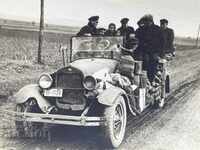 Overloaded car SF 1134 on the road to Orhanie 1932