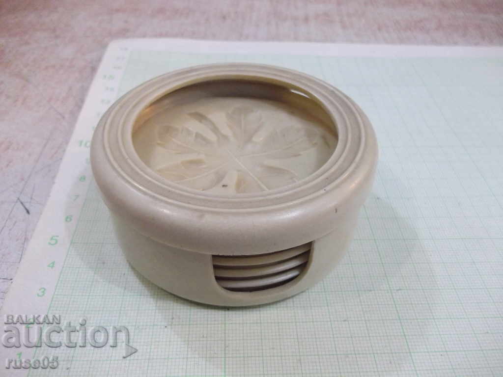 Set of 5 pcs. coasters / plates / for Soviet cups - 6 Set of 5 pcs. coasters / plates / for Soviet cups - 6