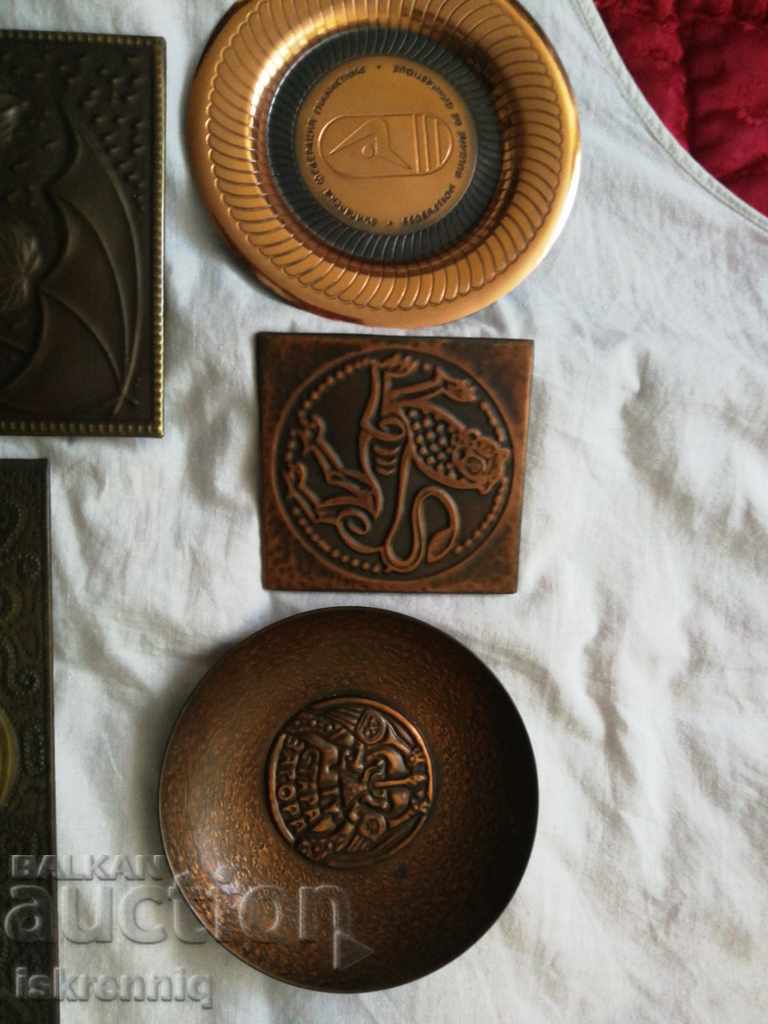 Auction Copper panels Pleketi Auction Copper panels Pleketi