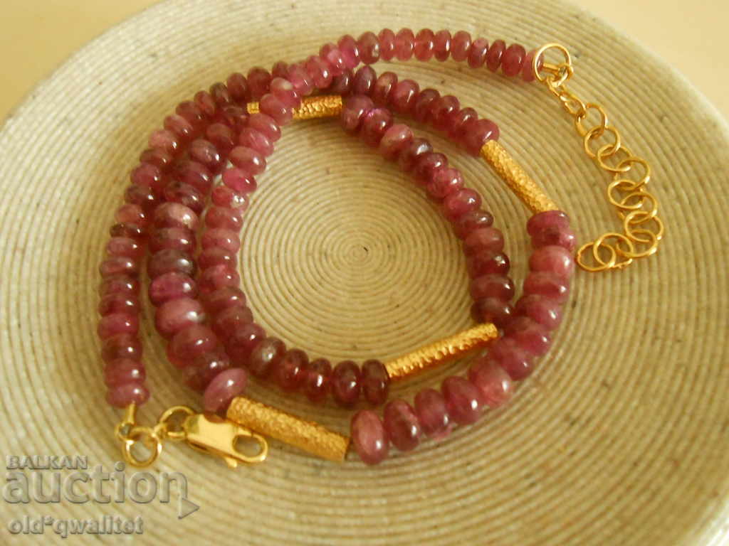 Necklace / necklace / jewelry, clasp: Silver 925, est. Rubelitis with price 497.00 BGN | € 254.11