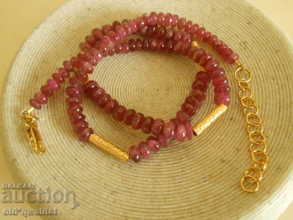 Auction  Necklace / necklace / jewelry, clasp: Silver 925, est. Rubelitis