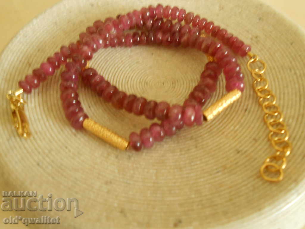 Delivery of Necklace / necklace / jewelry, clasp: Silver 925, est. Rubelitis