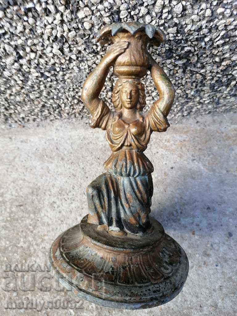 Auction Bronze statuette candlestick sculpture figure Auction Bronze statuette candlestick sculpture figure