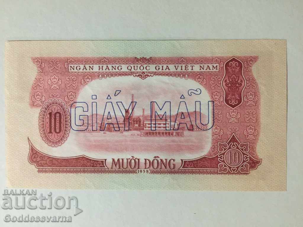 Delivery of Vietnam 10 Dong 1958 Specimen Pick 74s Unc Ref 4826