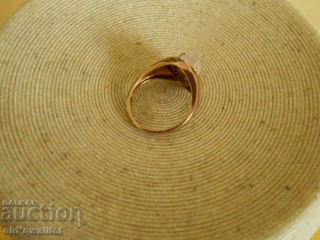 Ring - silver, Morganite and white Topaz, Silver 925 - 6 Ring - silver, Morganite and white Topaz, Silver 925 - 6