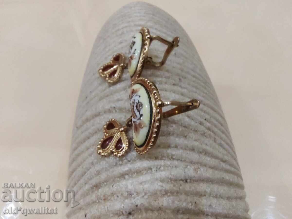 Auction Old quality - beautiful earrings, before 1989, USSR Auction Old quality - beautiful earrings, before 1989, USSR