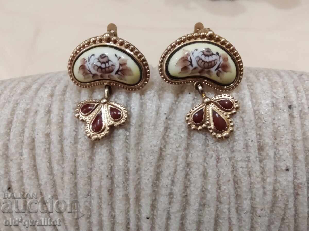 Delivery of Old quality - beautiful earrings, before 1989, USSR Delivery of Old quality - beautiful earrings, before 1989, USSR