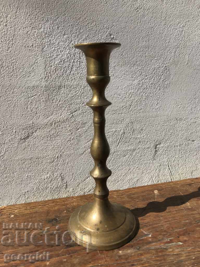 Old bronze candlestick. №0215
