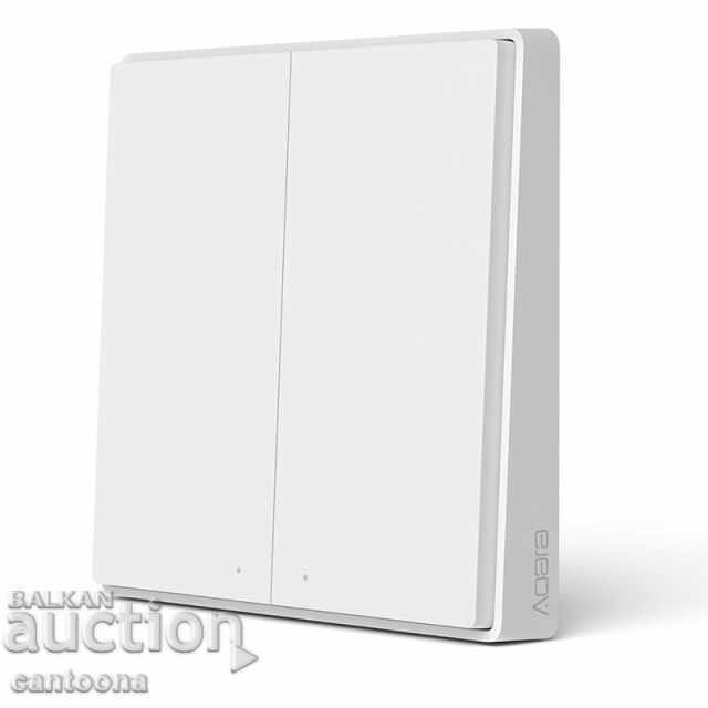 Wireless key with 2 buttons, Aqara Smart Wall Zigbee with price 49.98 BGN | € 25.55