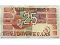 Netherlands 25 Gulden 1999 Pick 100 Ref 8201