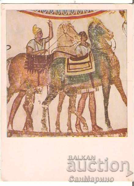 Card Bulgaria Kazanlak Thracian tomb Horses 1 *
