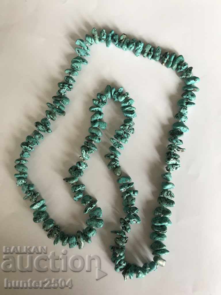 Necklace long-turquoise, turquoise, 100cm Jordan