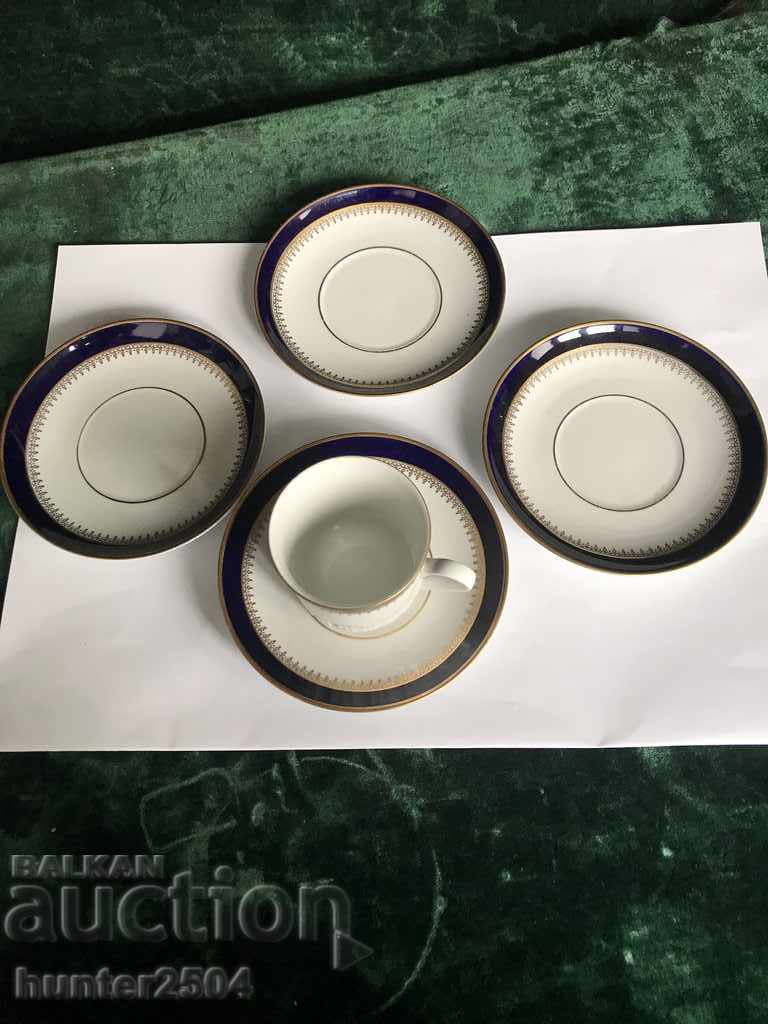 Plates 3 pieces + cup Kahla, GDR