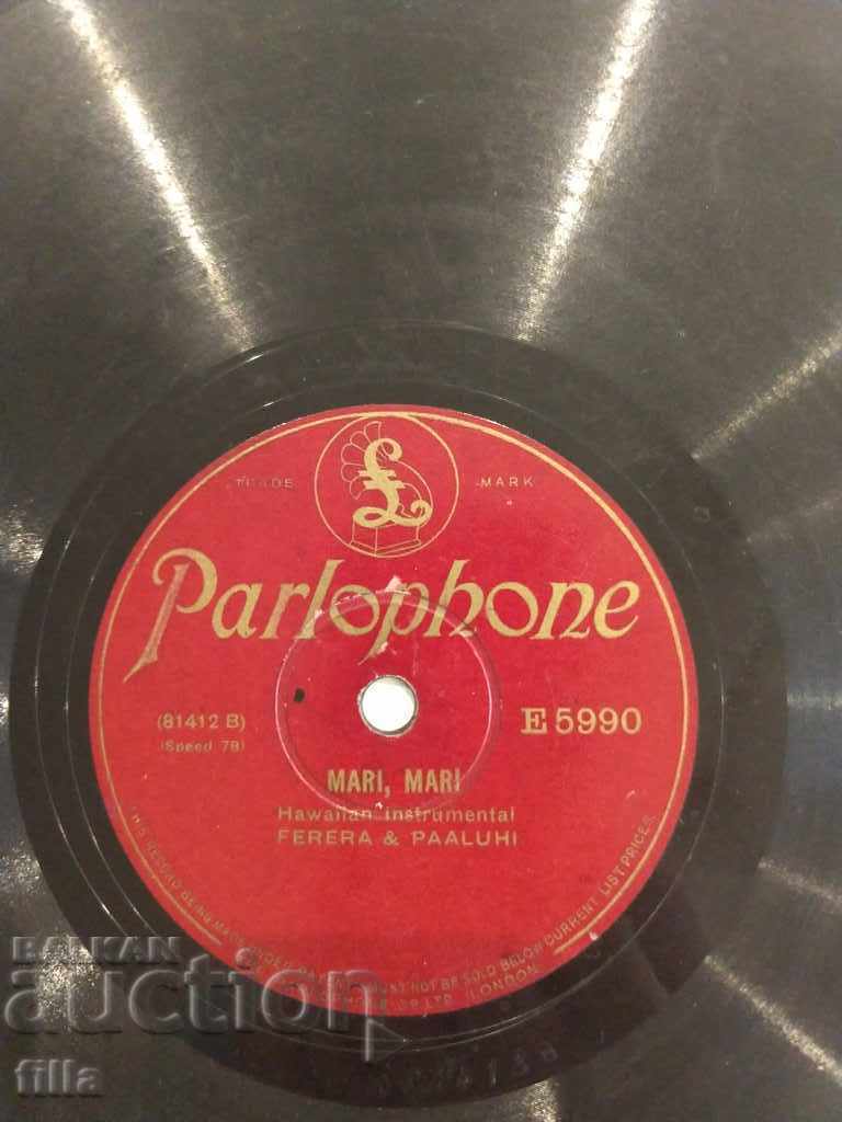 Auction  Plate, 1927, Frank Ferera / J. K. Paaluhi, Parlophone, E 5990