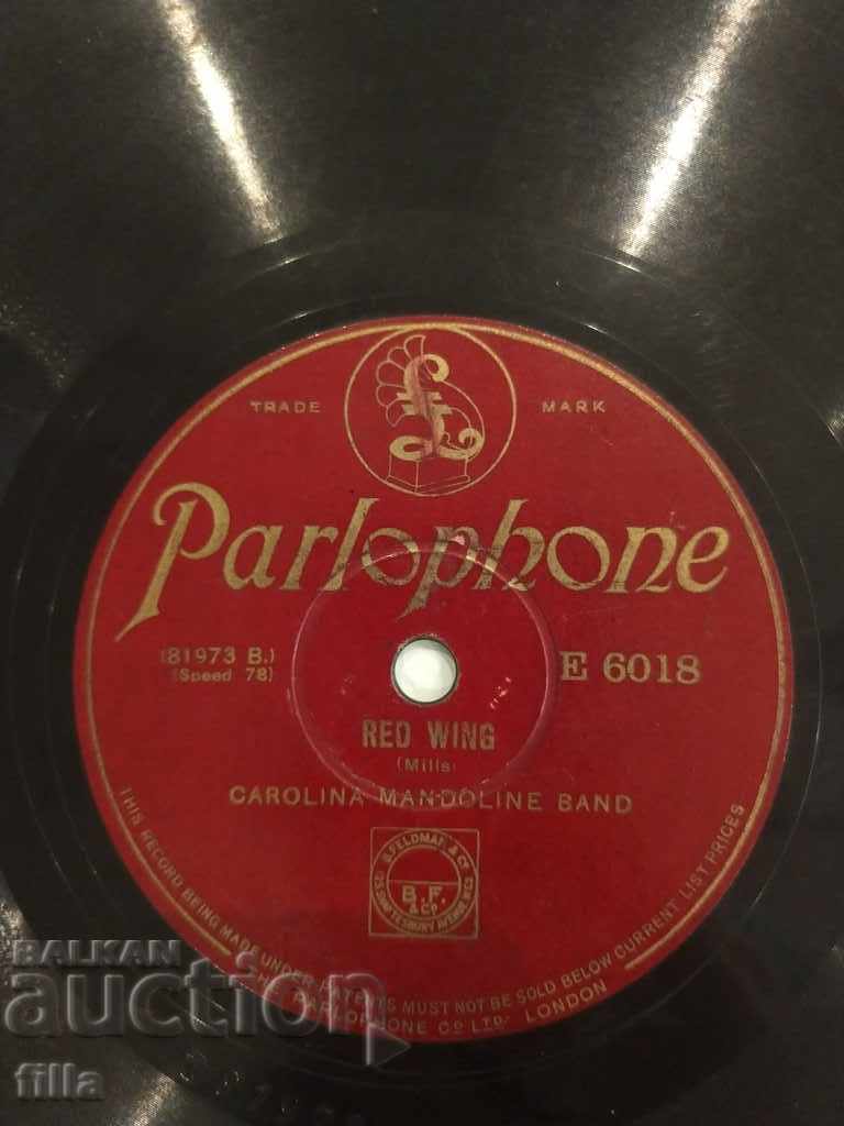 Auction Plate, 1927, Carolina Mandoline Band, Parlophone, E 6018 Auction Plate, 1927, Carolina Mandoline Band, Parlophone, E 6018