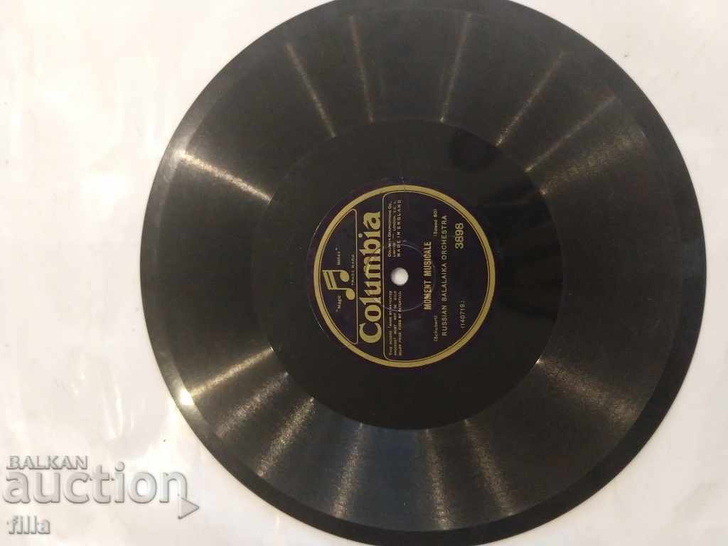 Auction Plate, 1926, Russian Balalaika Orchestra, Columbia, 3898 Auction Plate, 1926, Russian Balalaika Orchestra, Columbia, 3898