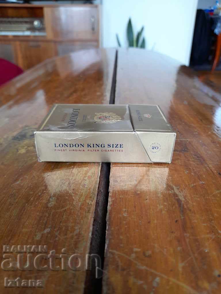 Old box of London cigarettes with price 5.00 BGN | € 2.56 Old box of London cigarettes with price 5.00 BGN | € 2.56
