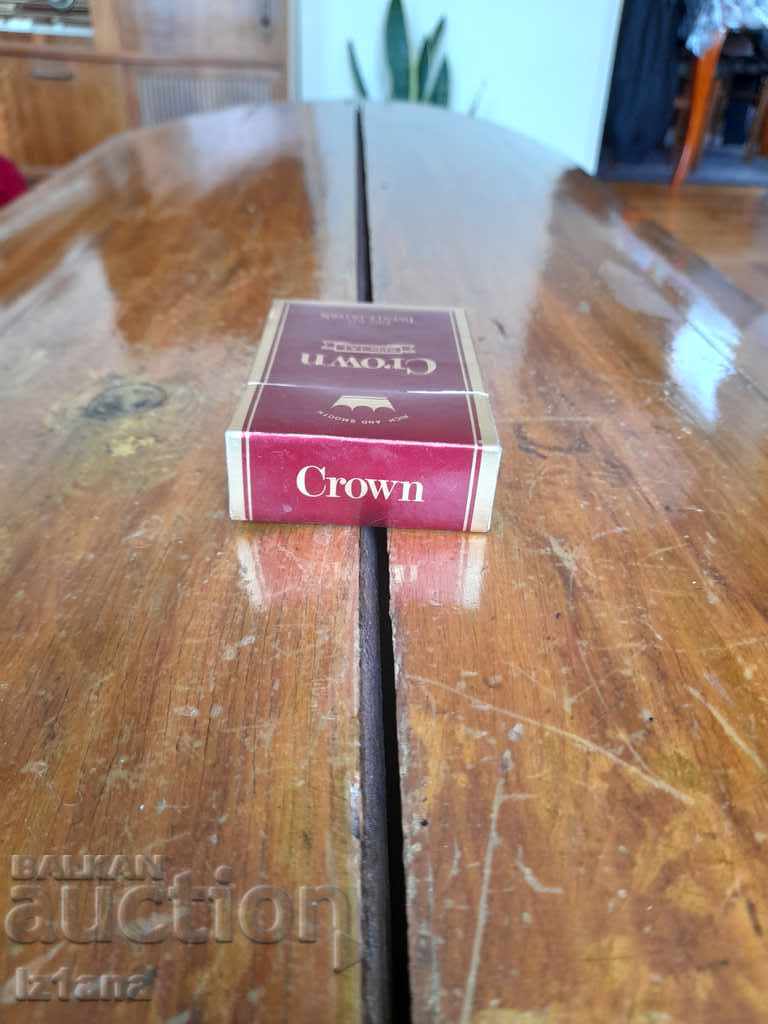Auction  Old box of Crown cigarettes