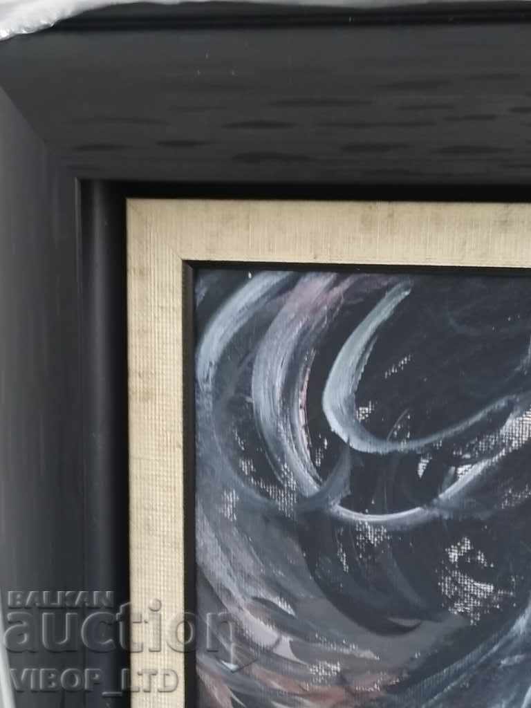 Delivery of LADY CUPS master painting 57/63 signature canvas frame oil