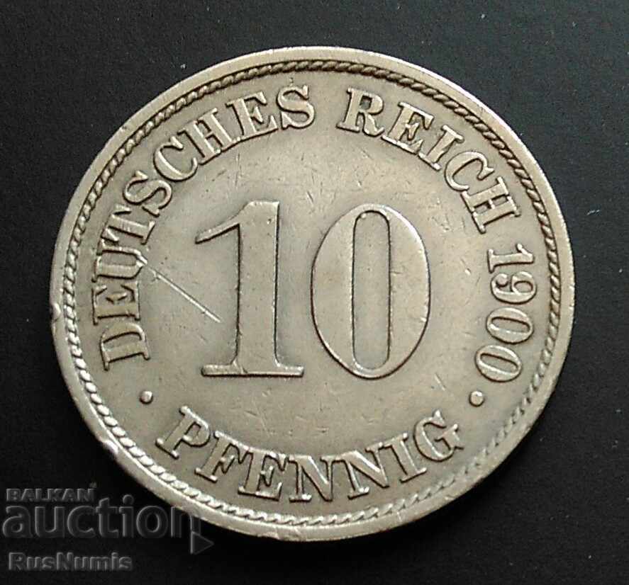 German Empire. 10 pfennig 1900 (A).