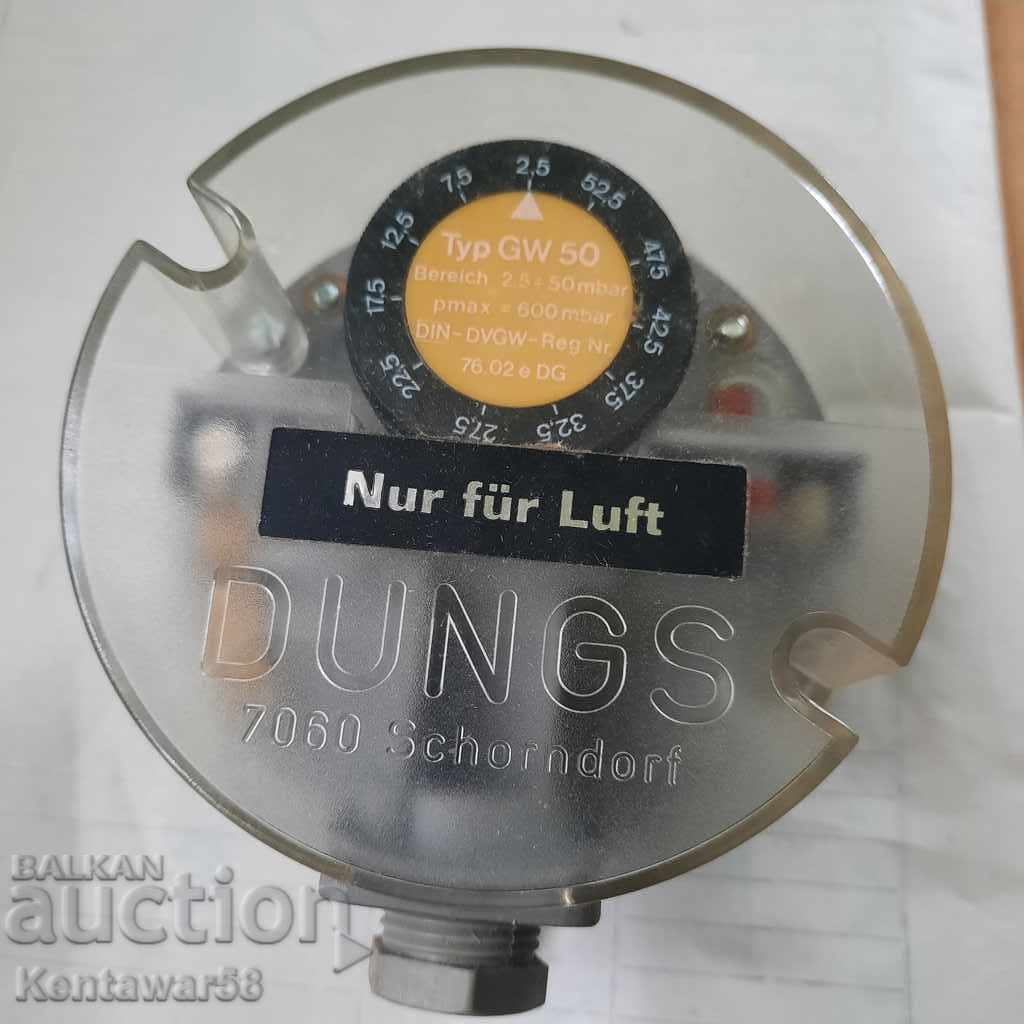 Pressure switch (pressure switch) "DUNGS" GW 50 - new