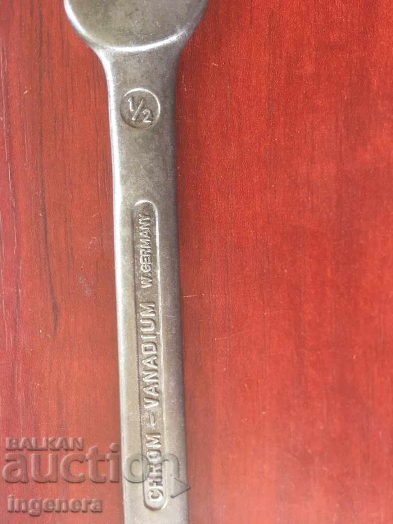 Auction WRENCH BRAND TOOL 1 / 2-5 / 8 W. GERMANY Auction WRENCH BRAND TOOL 1 / 2-5 / 8 W. GERMANY