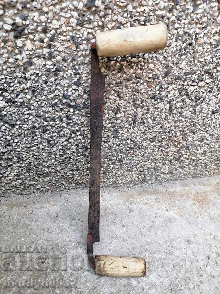 Vechi din fier forjat lemn instrument RUKAN razatoare
