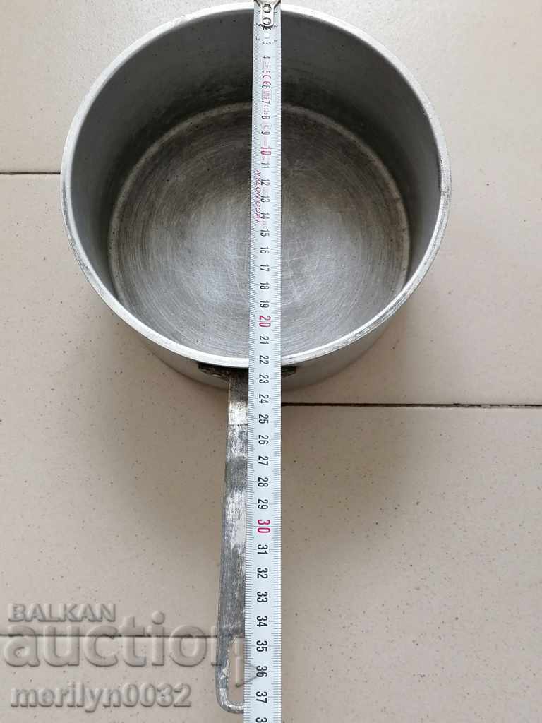 Aluminum Jewish frying pan World War II WW2 - 6 Aluminum Jewish frying pan World War II WW2 - 6