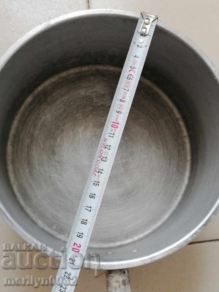 Aluminum Jewish frying pan World War II WW2 - 7 Aluminum Jewish frying pan World War II WW2 - 7