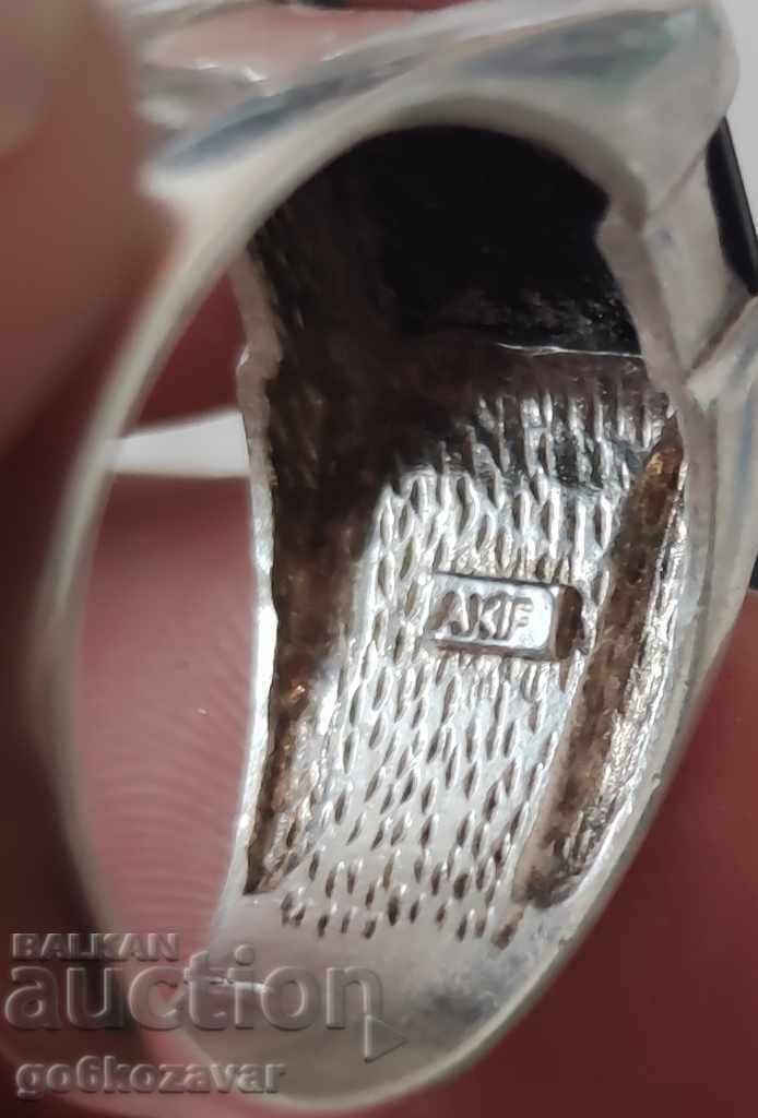 Silver Ring Natural Stone! - 6 Silver Ring Natural Stone! - 6