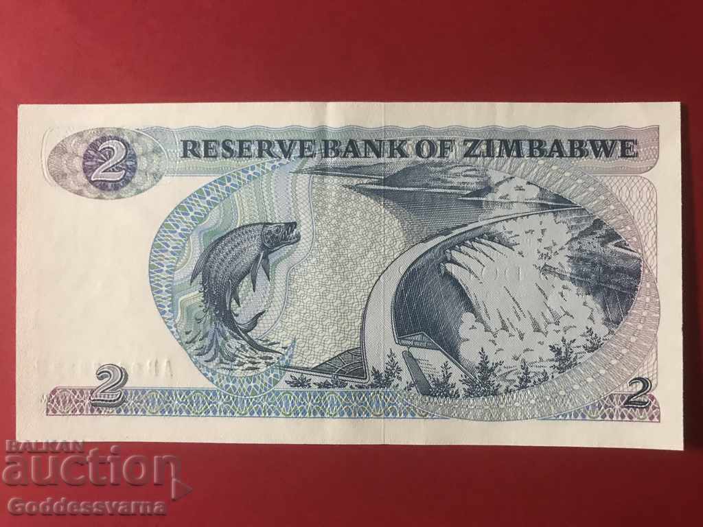 Zimbabwe 2 Dollars 1983 Pick 1b Ref 7339 Unc with price 15.00 BGN | € 7.67 Zimbabwe 2 Dollars 1983 Pick 1b Ref 7339 Unc with price 15.00 BGN | € 7.67