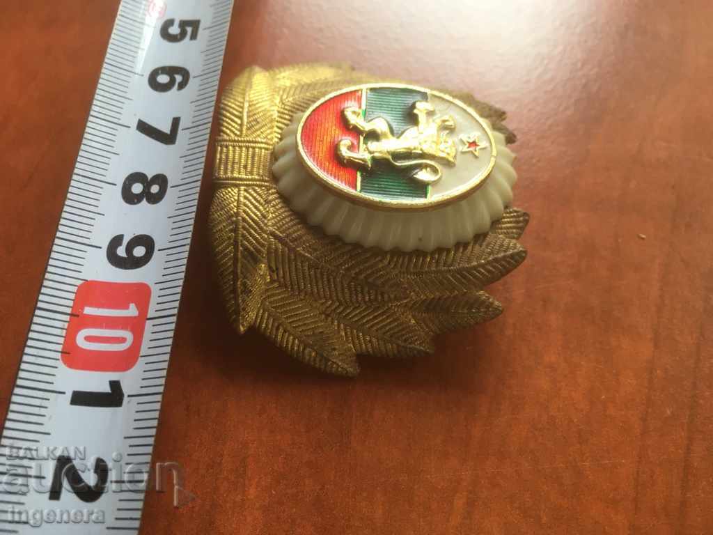 Auction  COCKARD HAT METAL LION MILITARY BULGARIA SIGN EMBLEM