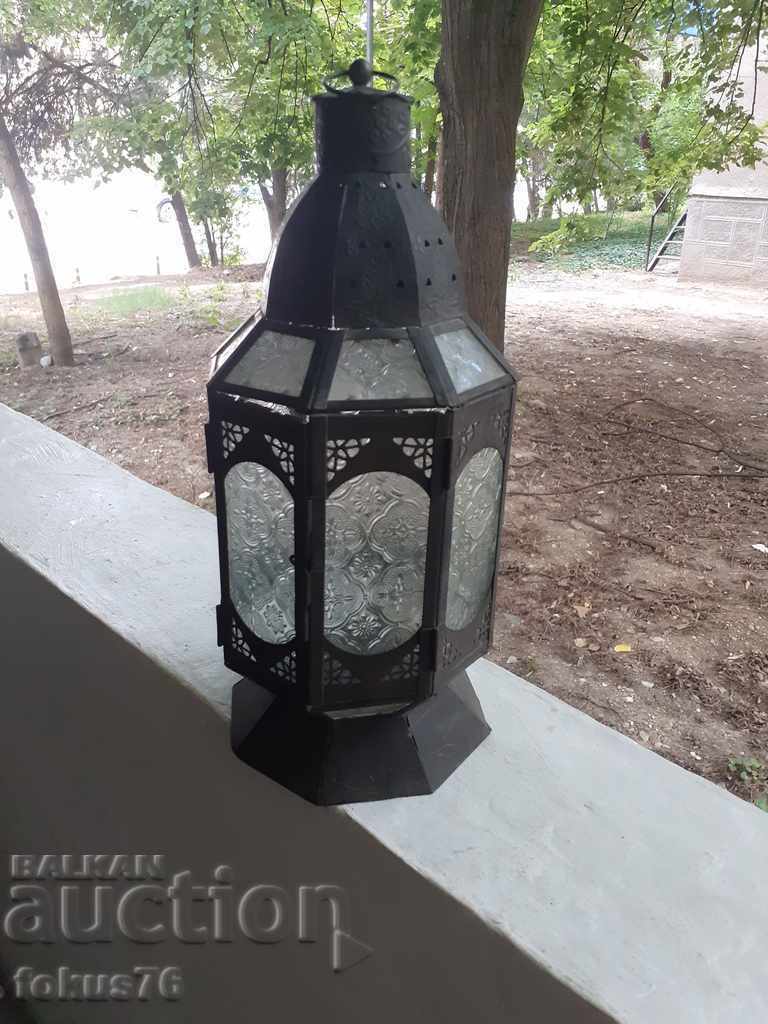 Old candle lantern