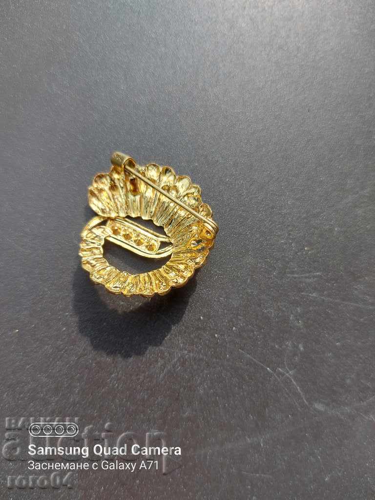 BROOCH - STONES - GOLD - 5 BROOCH - STONES - GOLD - 5