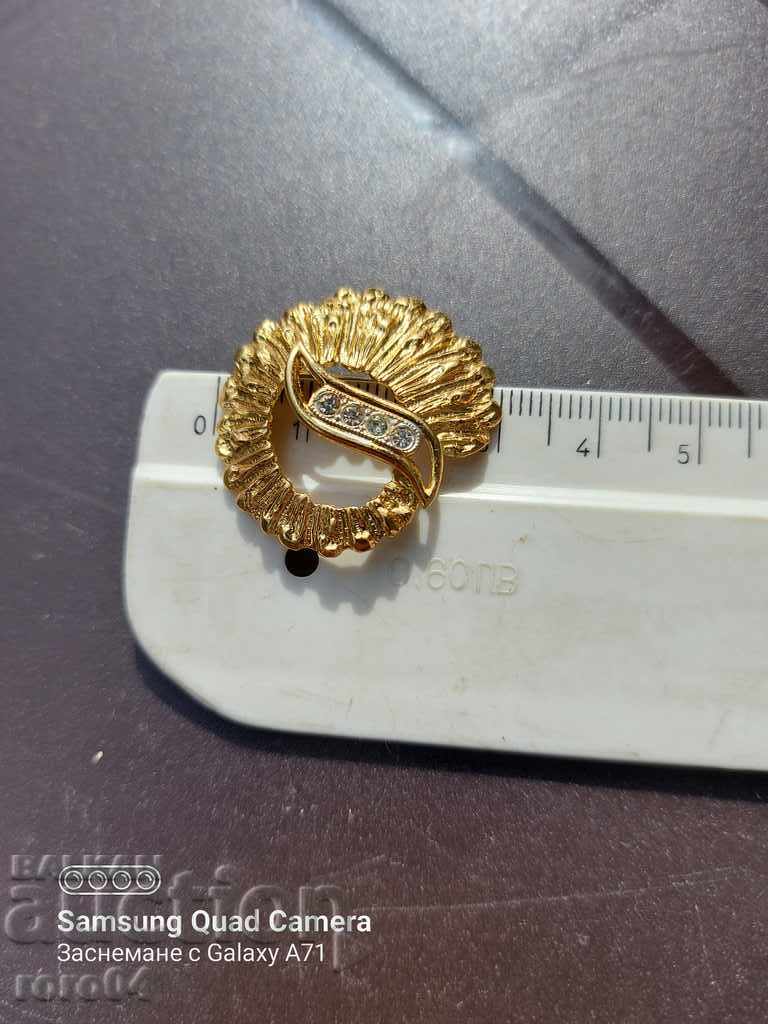 BROOCH - STONES - GOLD - 7 BROOCH - STONES - GOLD - 7