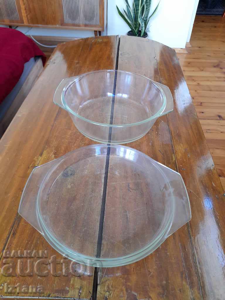 Old Simax glass pot with price 40.00 BGN | € 20.45 Old Simax glass pot with price 40.00 BGN | € 20.45