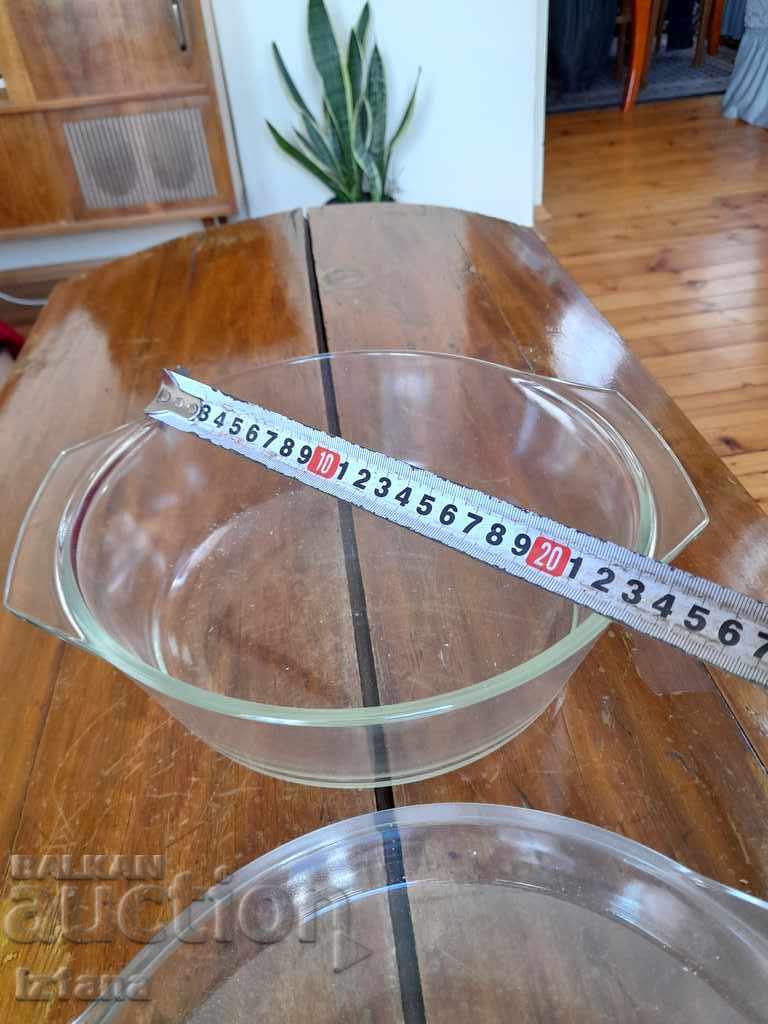 Auction Old Simax glass pot Auction Old Simax glass pot