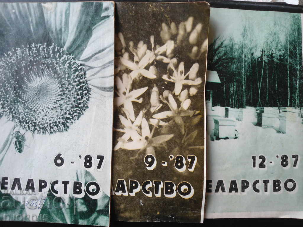 Παράδοση Περιοδικό μελισσοκομίας, τεύχη 1, 2, 4, 5, 6, 9 και 12, 1987