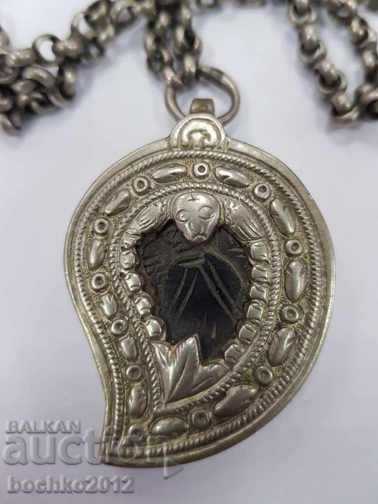 Rare silver Renaissance icon - medallion 19th century. with price 780.00 BGN | € 398.81 Rare silver Renaissance icon - medallion 19th century. with price 780.00 BGN | € 398.81