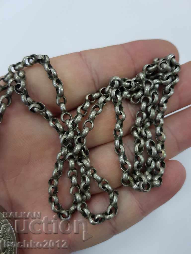 Rare silver Renaissance icon - medallion 19th century. - 5