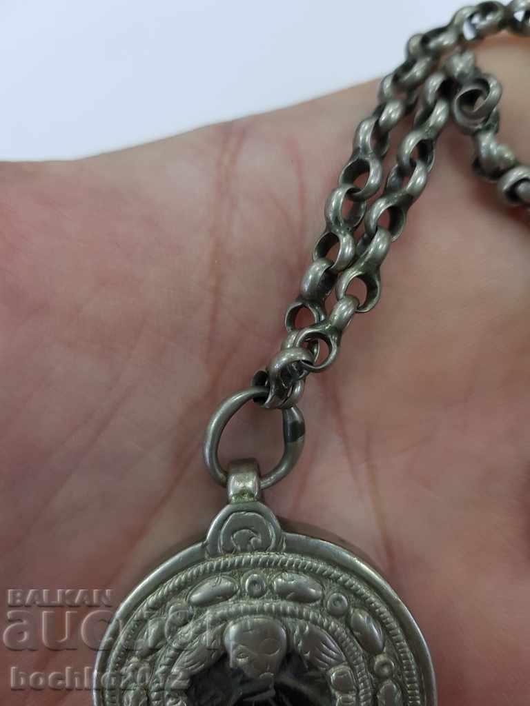 Rare silver Renaissance icon - medallion 19th century. - 6 Rare silver Renaissance icon - medallion 19th century. - 6