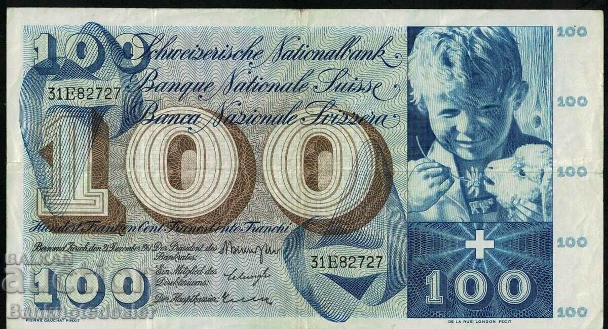 Elveția 100 franci 1961 Ref 2727