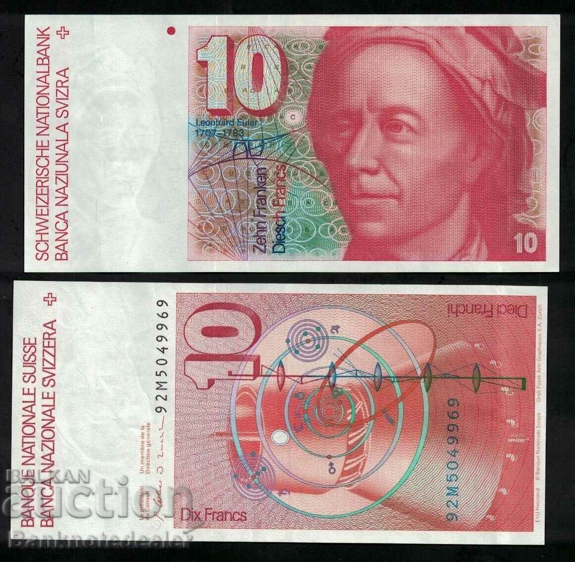 Ελβετία 10 Francs 1976 Pick 53 Ref 9969