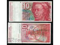 Ελβετία 10 Francs 1976 Pick 53 Ref 9969