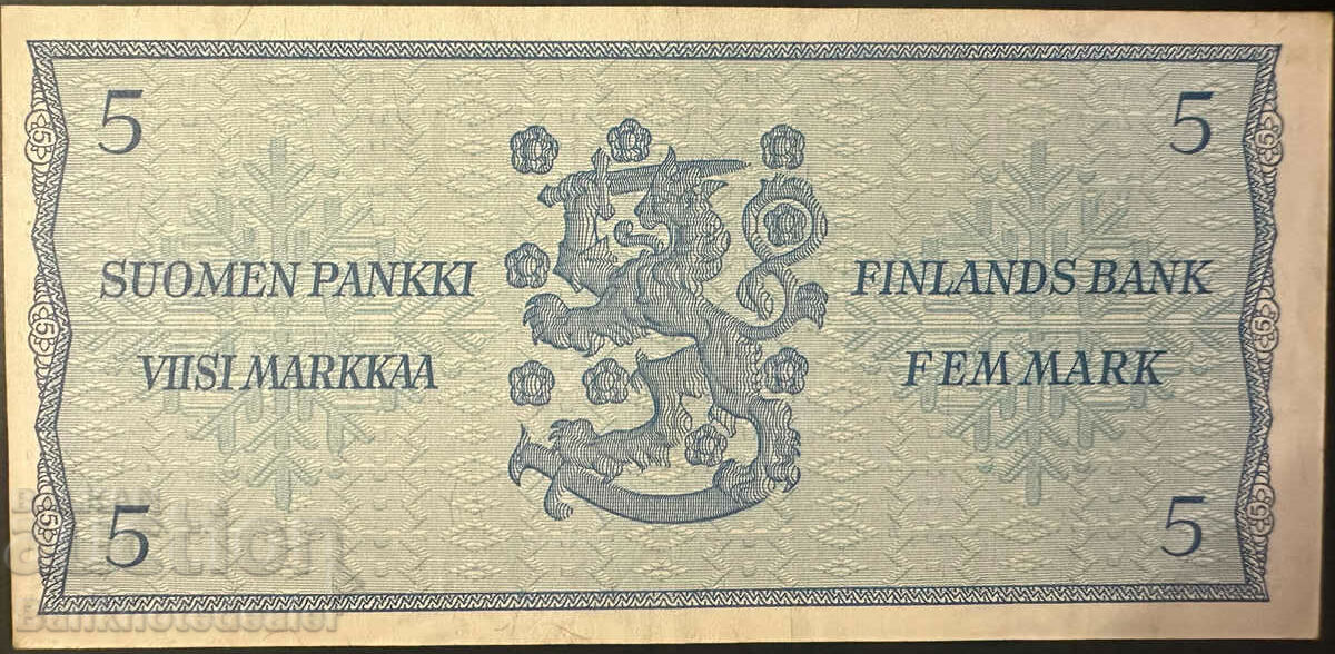 Delivery of Finland 5 Markkaa 1963 Pick 99 Ref 8519 Unc Delivery of Finland 5 Markkaa 1963 Pick 99 Ref 8519 Unc