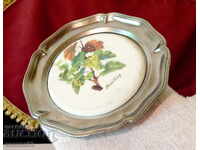 Καλαίσθητο πιάτο για μεζέδες, ζωγραφιά Λόζα Ρίζλινγκ